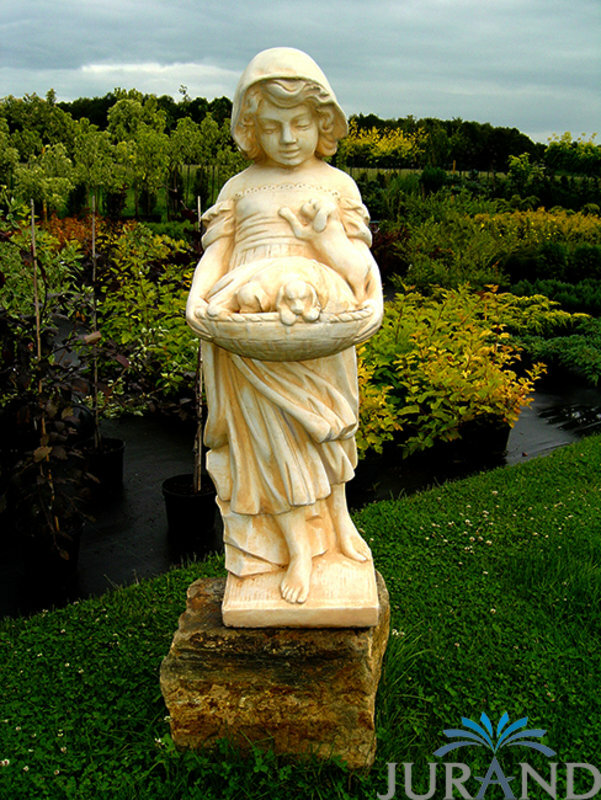 GARDEN FIGURE STONE FIGURE GARDEN SCULPTURE CAST STONE FROST-RESISTANT 121 cm - 1522