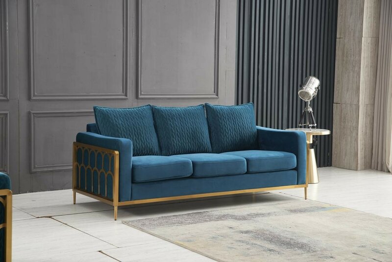 Three-seater couch upholstery design sofa modern seat sofas room furniture 3er new !