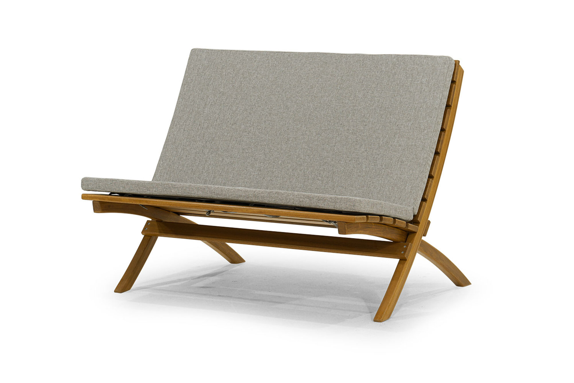 Robust Outdoor 2-Seater Cushioned Patio Wooden Frame Garden Furniture