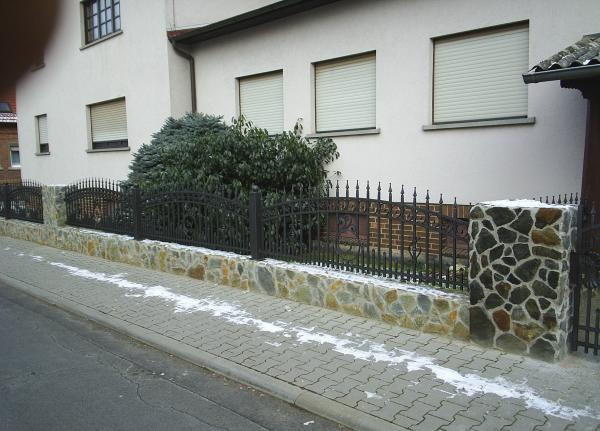 Fence Garden Classic Wrought Iron Handmade Custom Rail M225 1 linear meter