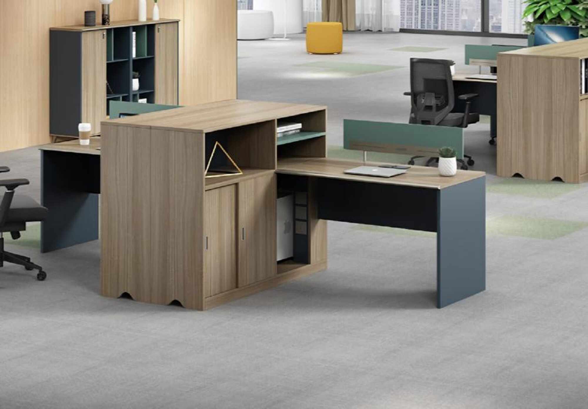 Team Desk Group Desk Workplace Desks for 2 People