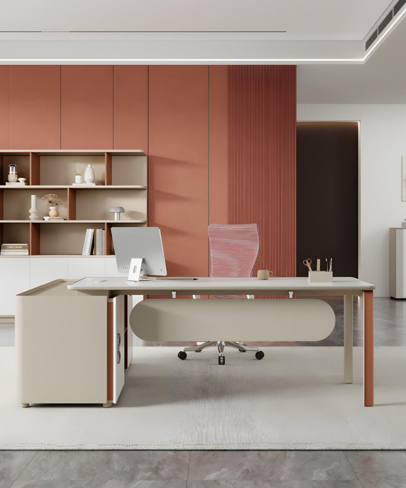 Luxury desk office furniture setup tables desks modern table