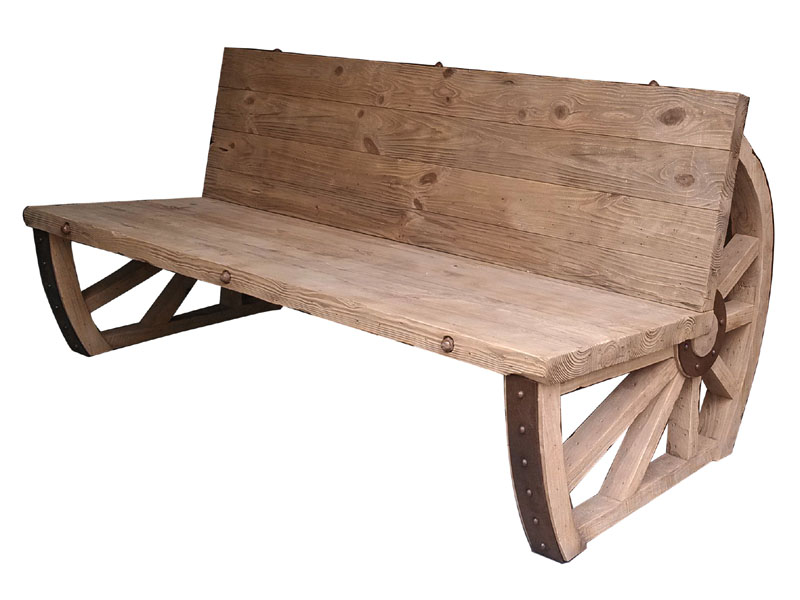 Garden bench wood park bench solid bench garden garden furniture 3 seater On Stock