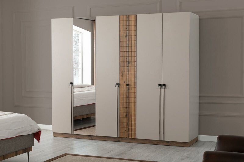 Beige bedroom wardrobe Designer wardrobes Luxury wooden wardrobes