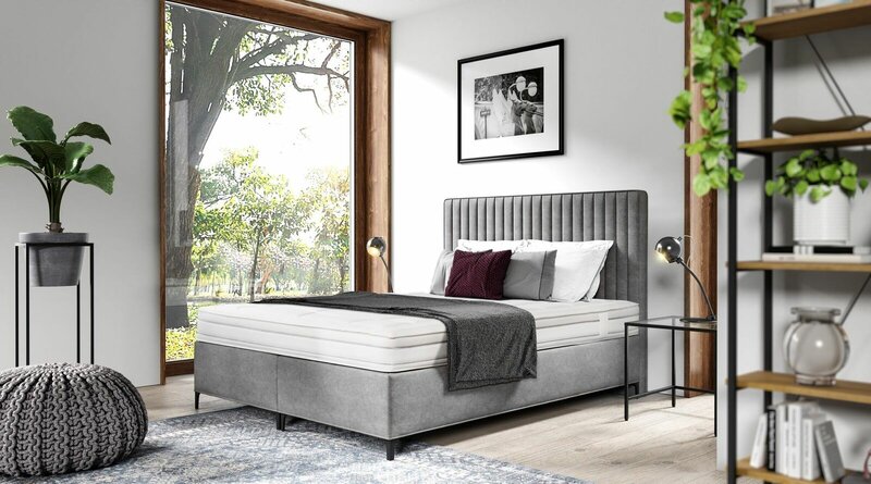 Furnishing bed textile luxury design box spring bed bedroom wood double