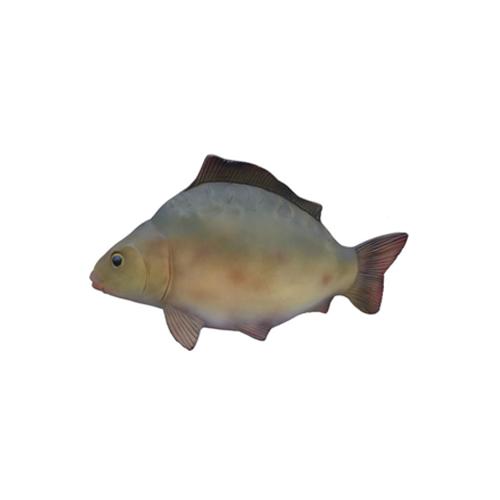 Decorative sculpture designed as a natural dark green colored fish 60cm