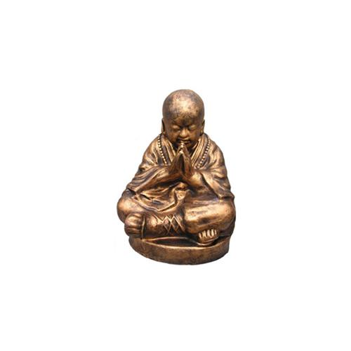 Sitting meditating golden Buddha decorative figure statue sculpture 49 cm height (B16)