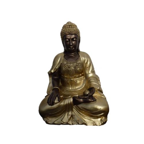 Golden Buddha figure decorative sculpture 55 cm height (B50)