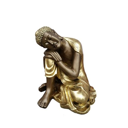 Relaxing Buddha figure decorative sculpture statue 58 cm height (B78)