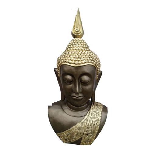 Decorative sculpture designed as malaysian Buddha head statue 117 cm height B81