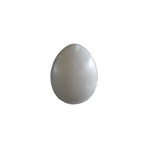 Decorative figure of an original white gloss oval egg 50cm