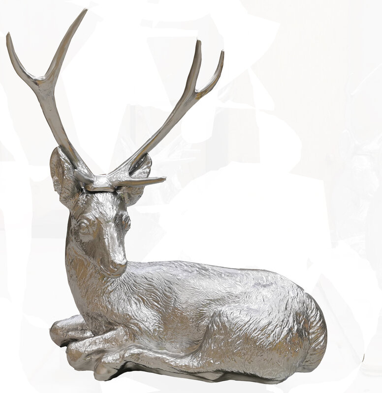 Designer Abstract Figure Modern Figurines Decoration Deer Garden Sculptures