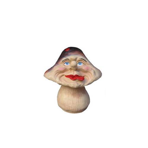 Decorative sculpture designed as a mushroom with a face figure 17cm
