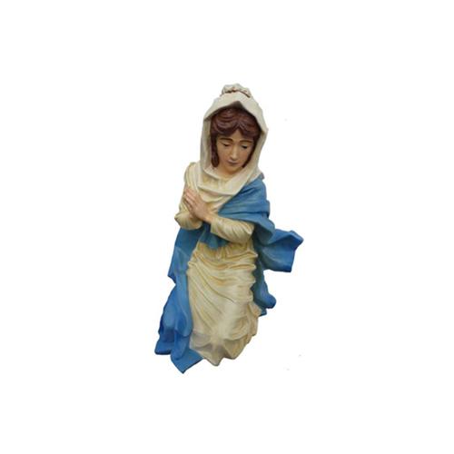 Decorative figure designed as holy mother mary in white blue dress 80cm P63