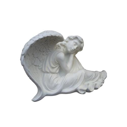 Resting angel figure decorative sculpture statue 40x70 cm sizes R109