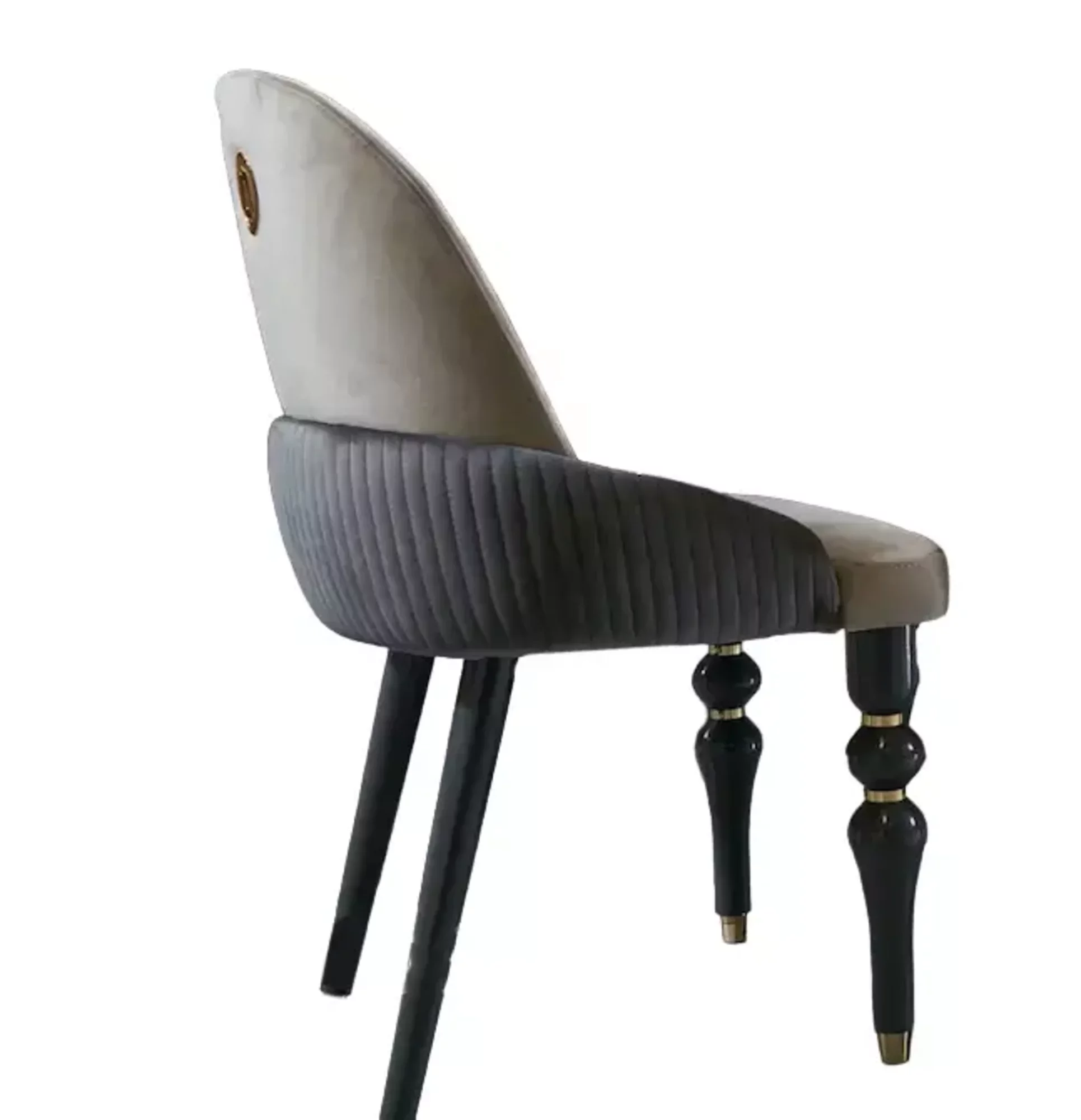 Esszimmer Garnitur Lehn Samt Textil Stuhl 6x Stühle Gruppe Set Holz On Stock