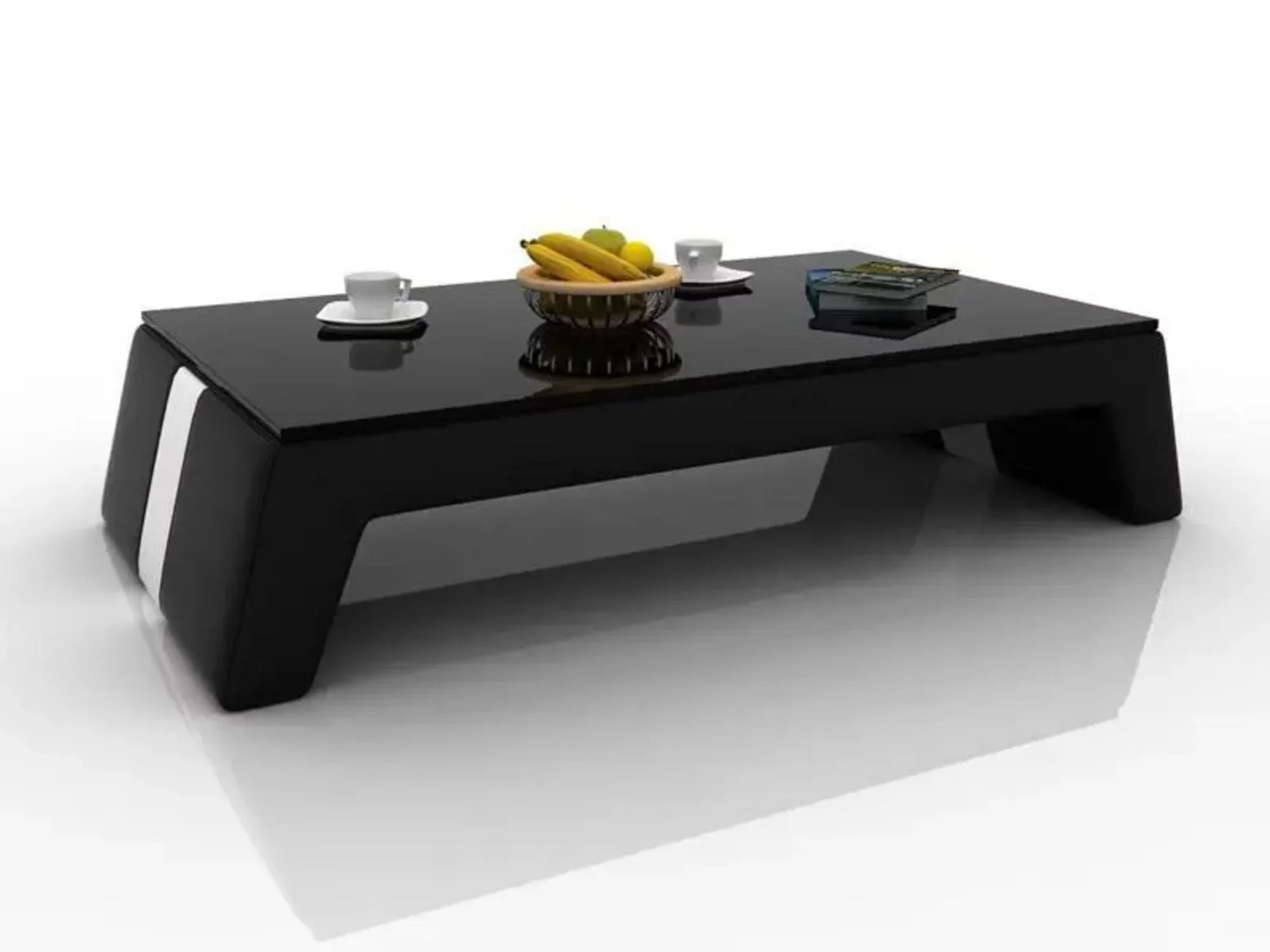 Moderner Wohnzimmer Couchtisch Tisch Beistell Glas Polster Leder Tische On Stock