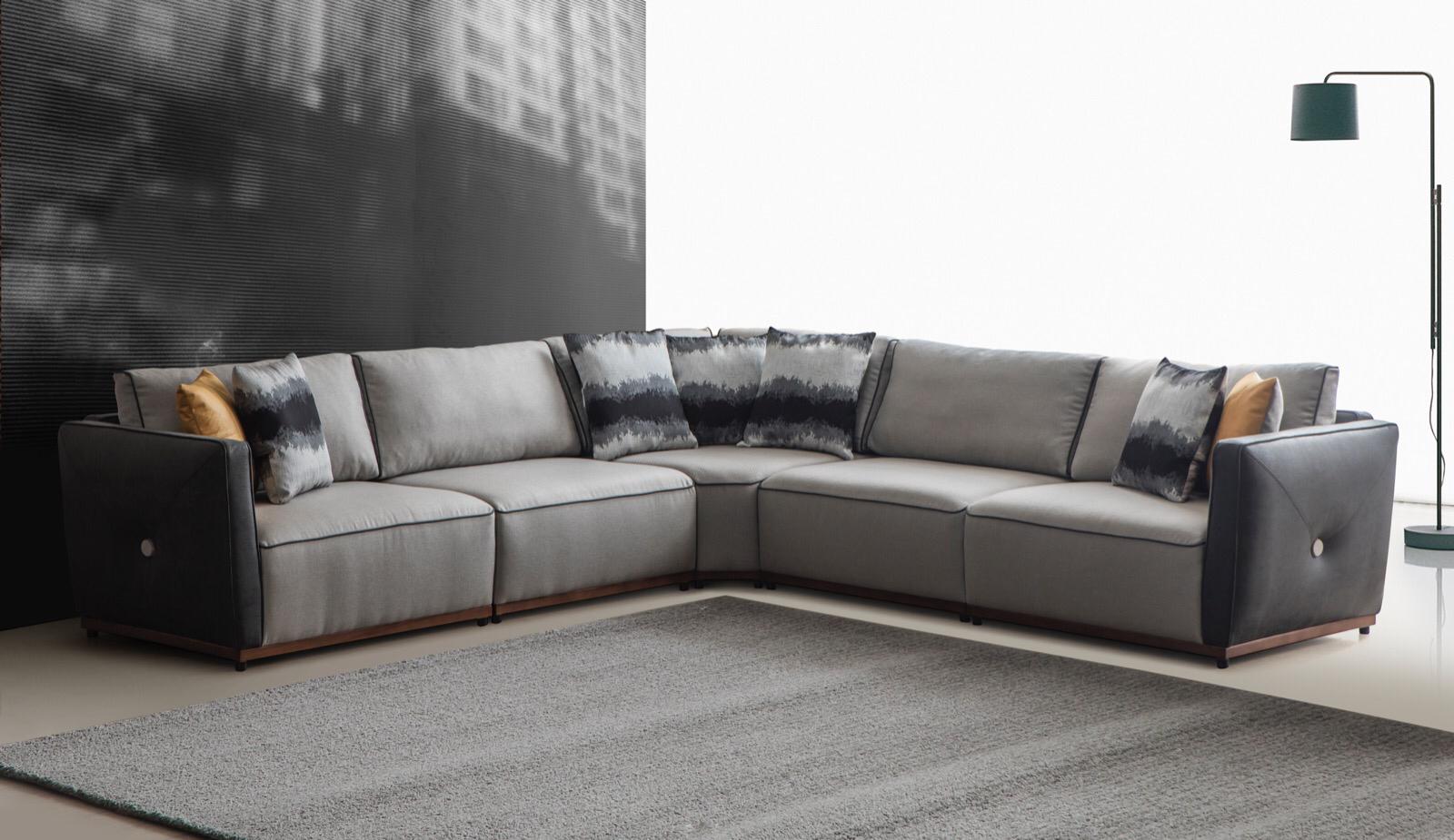 Corner Sofa Sofas L Shape Large Sofa Corner Living Room Polyester Modern Luxury Fabric New
