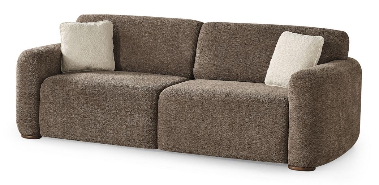 Three-seater sofa living room design furnishing 230cm textile 3-seater