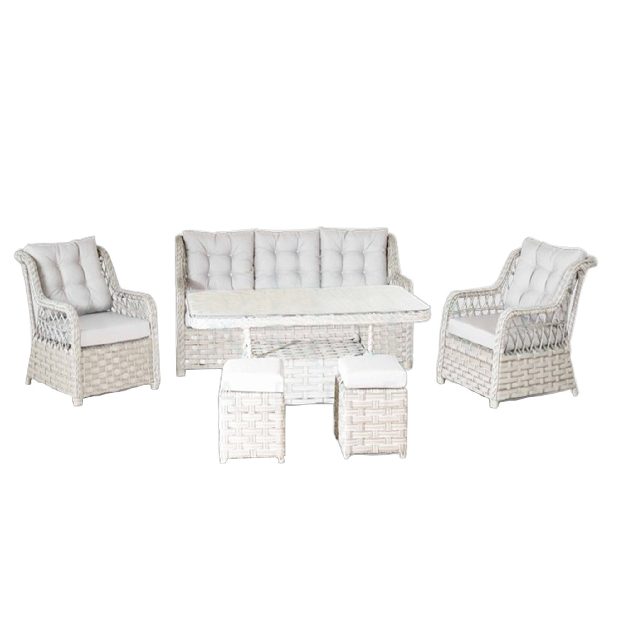 Garden furniture sofa set table stool armchair veranda seating groups dining table sofa
