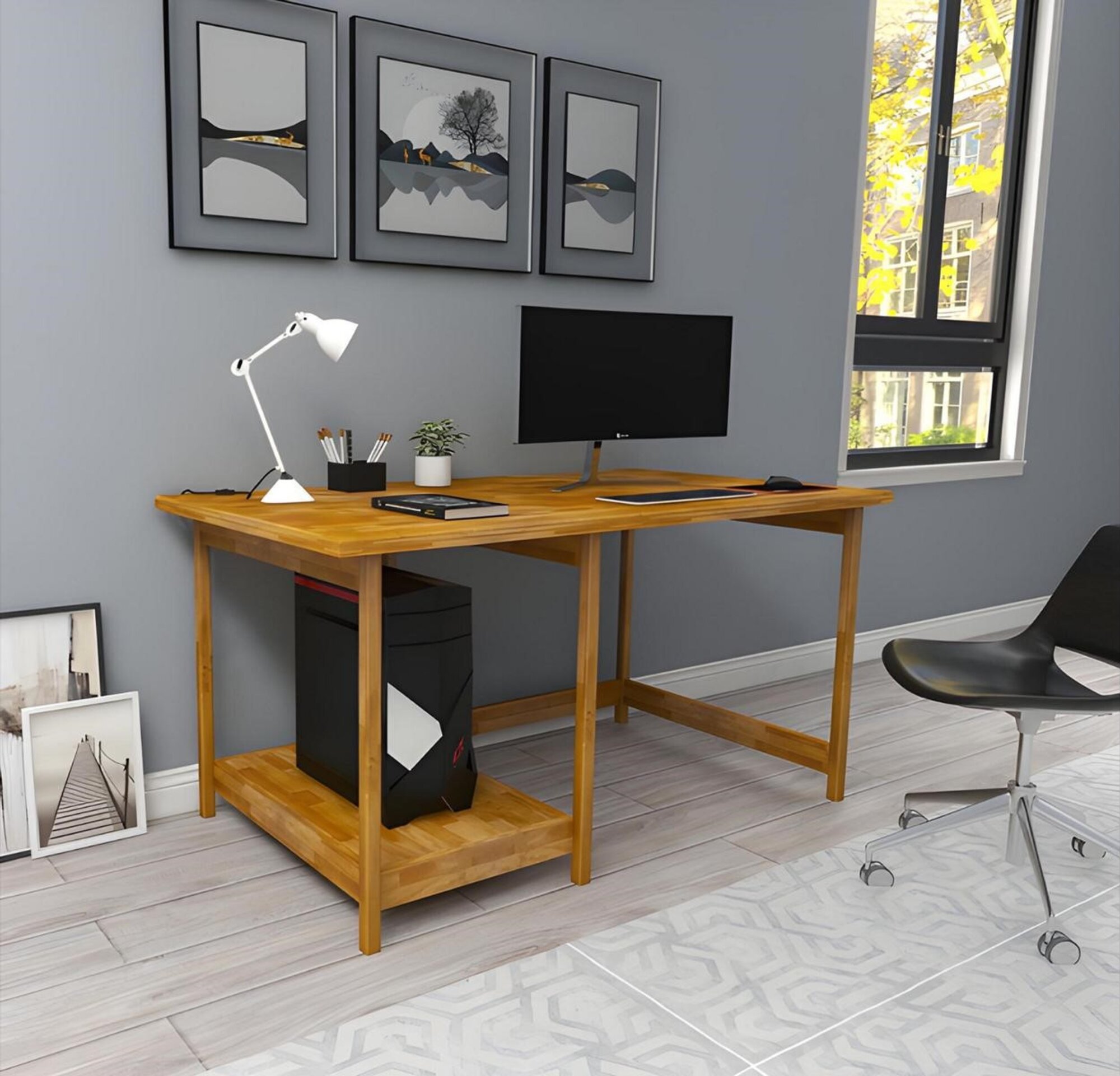 Trendy work desk designer living room tables side table wood furniture