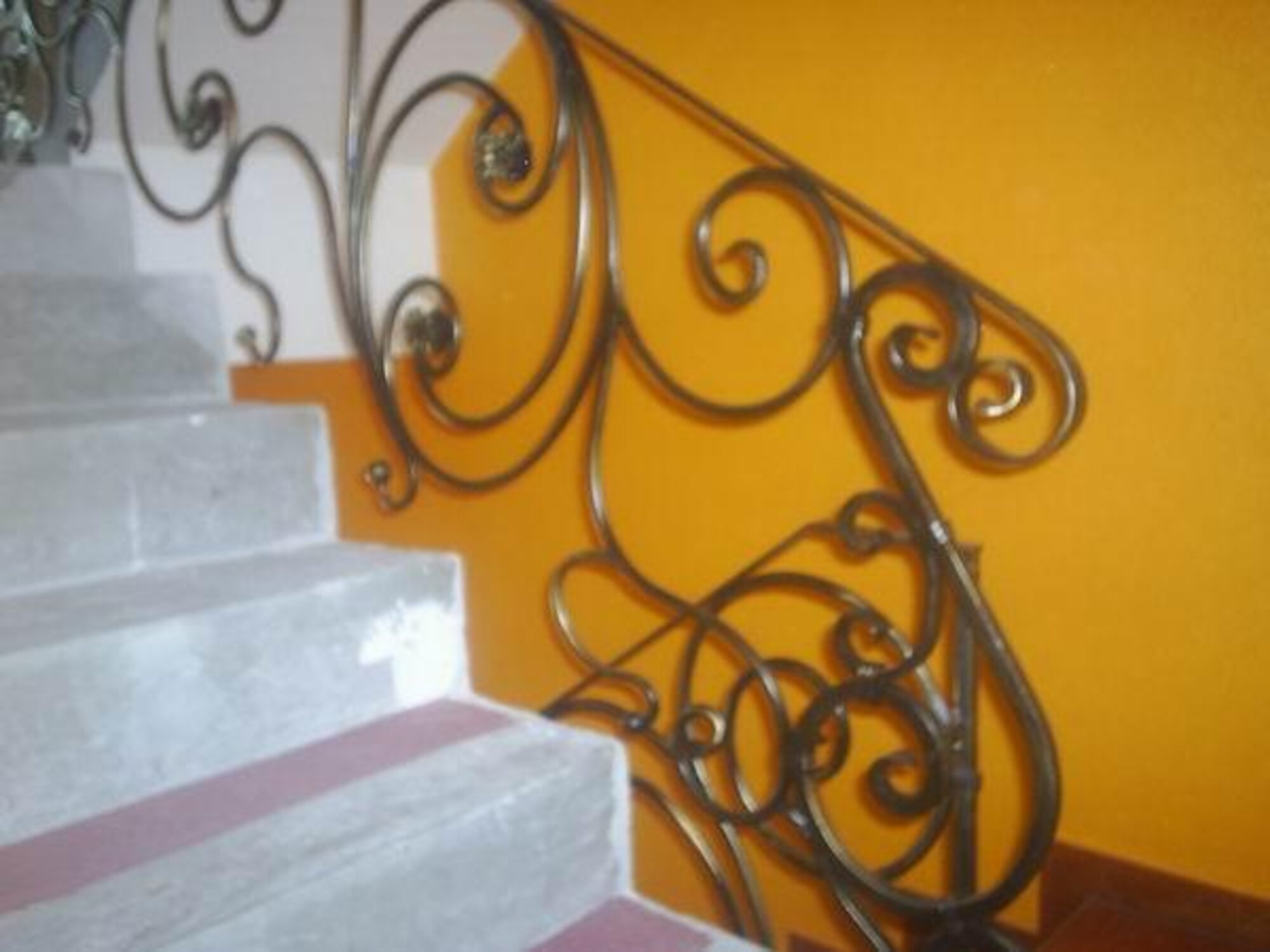 Classic railing handcrafted balcony stair wrought iron fence fence 1 meter #167