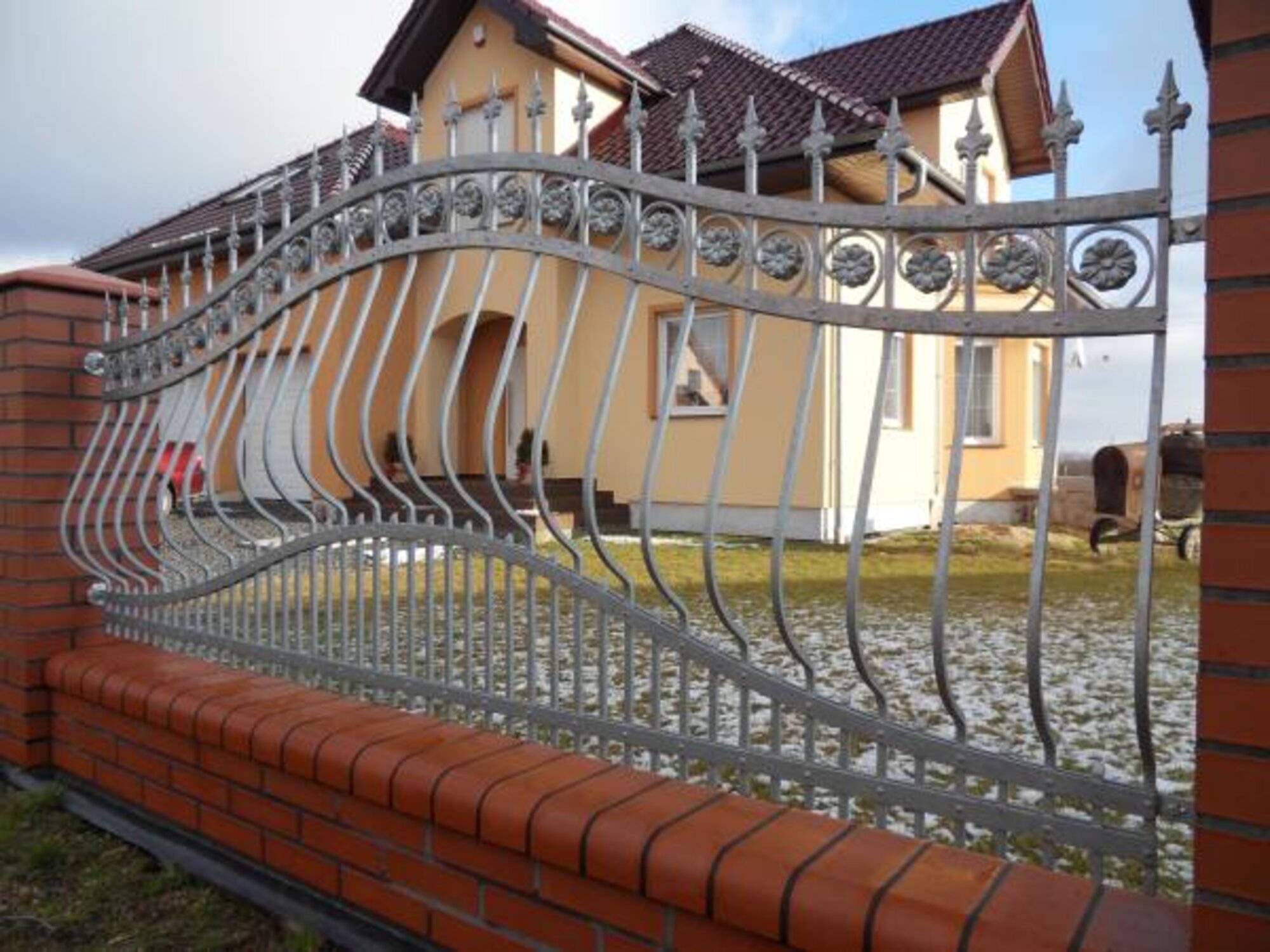 Classic garden property railing fence classic wrought iron fence M191