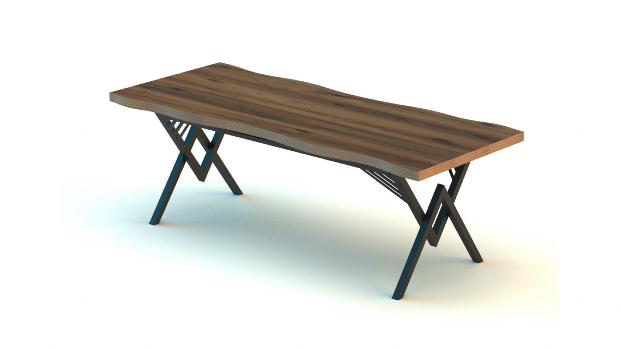 Conference Table Naturally Modern Stainless Steel Office Rectangular