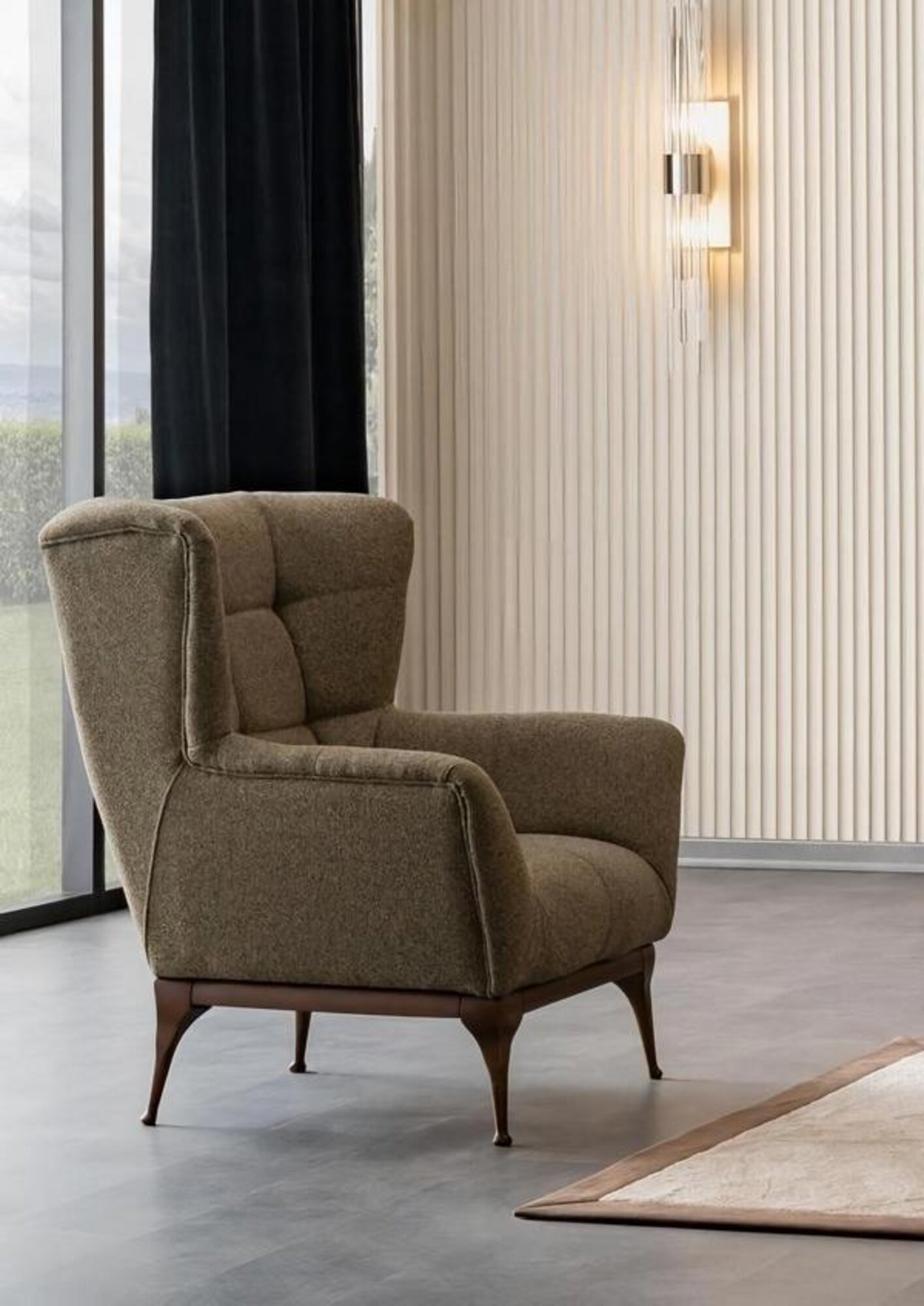 Armchair Upholstered Armchair Wingback Chair Recliner Cocktail Chair Chesterfield