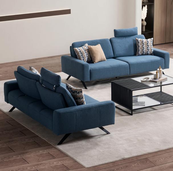 Sofa set 3+3 seater new design sofas upholstery couches textile relax modern