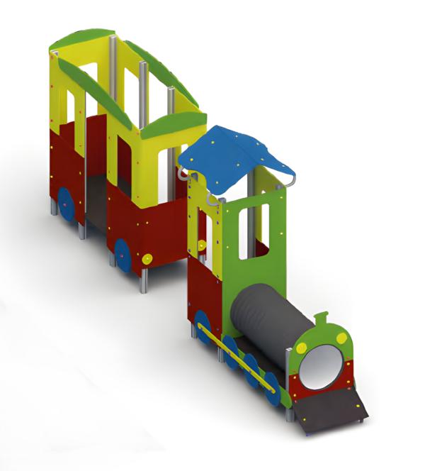 Playground children's play area playhouse balance beam activity area