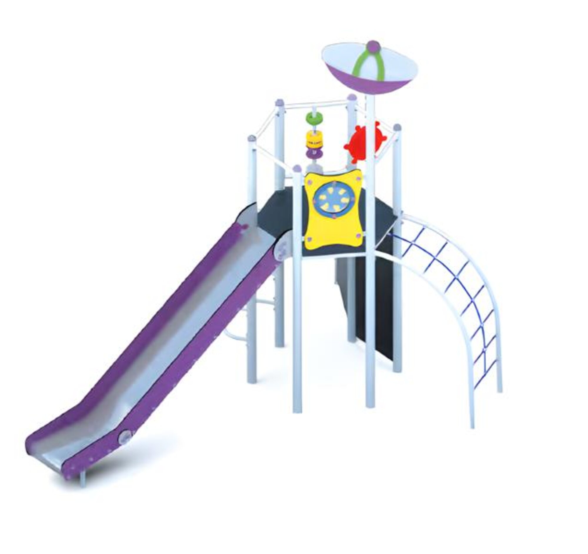 Playground slide climbing frame play area activity space adventure area