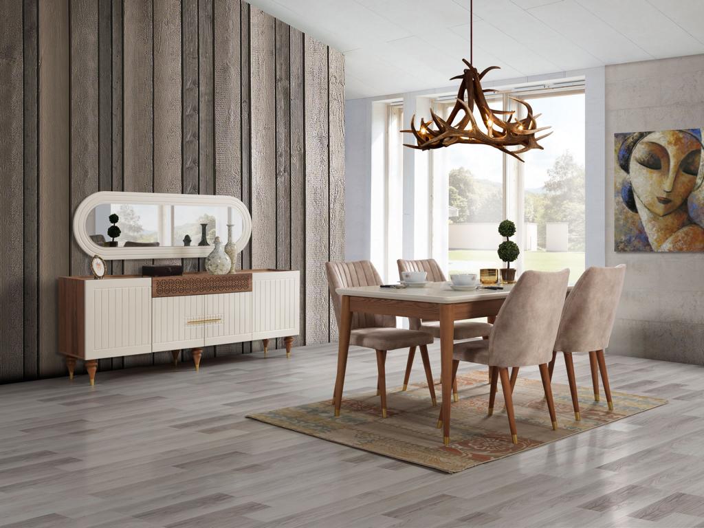 Dining Room Set 3tgl Group Set Dining Table Dresser Mirror Complete Set