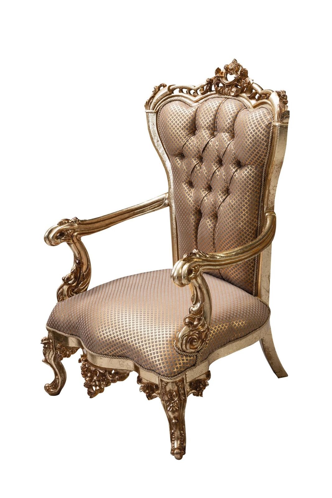 Armchair Living Room Classic Design Armchair Gold Luxury Living Room Textile