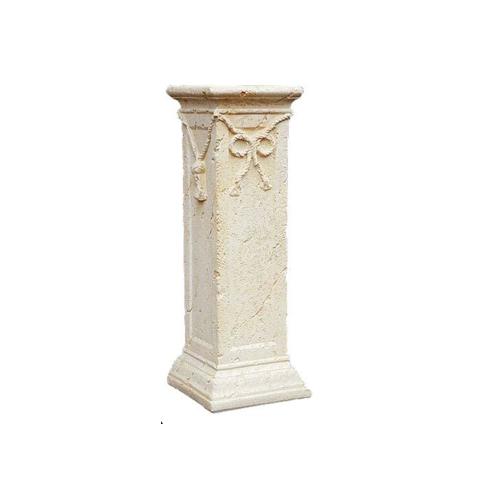 Antique greek rectangular column style pillar figure with natural obsolescence imitation 73 cm height (C47)