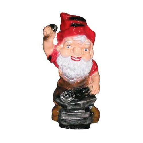 Decorative colorful sculpture designed as a blacksmith dwarf 35cm M23