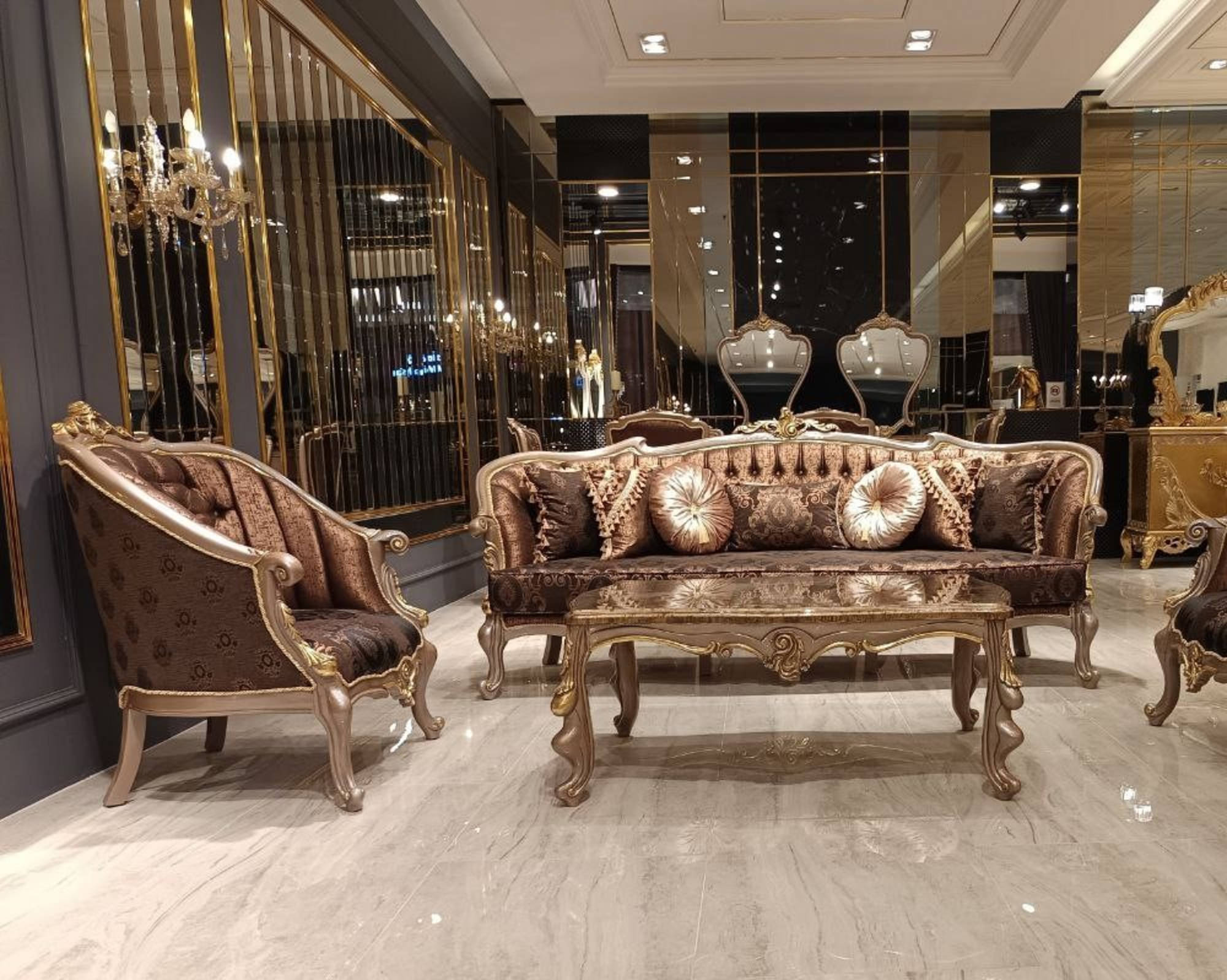 Chesterfield Wing Chair Armchair Sofa Upholstery Seat Loung Brown 100% Leather On Stock