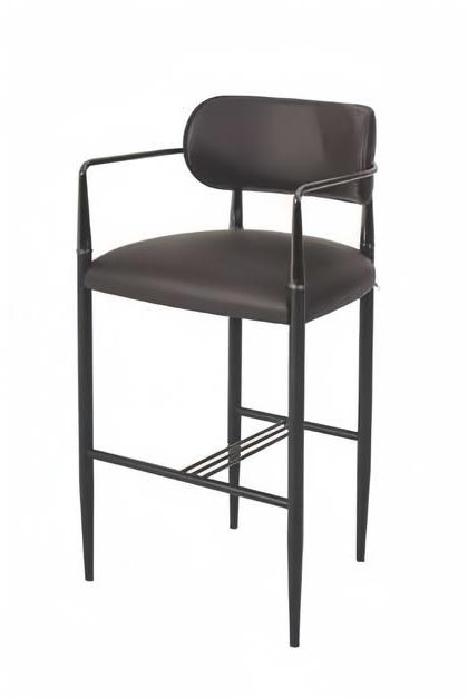 Armchair Upholstered Chair Modern Design Textile Brown Dining Room Luxury Furniture