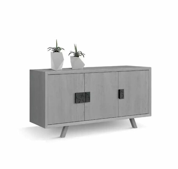 Gray luxury sideboard modern dresser stylish chest of drawers living room