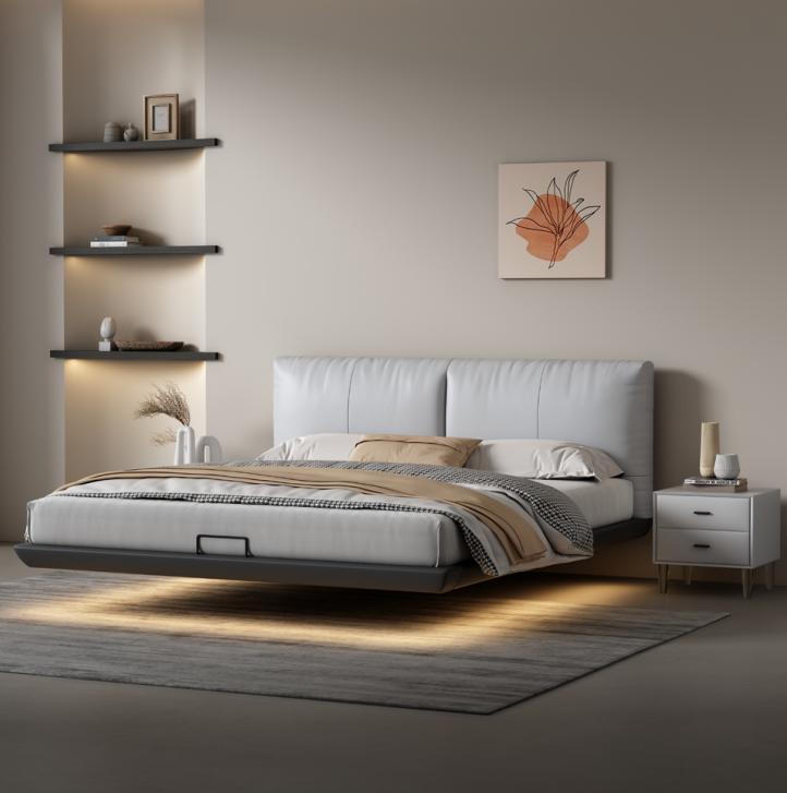 White Bedroom Designer Bed Luxury Beds Leather Double Beds New