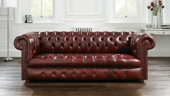 Chesterfield Sofa 3 SEATER Upholstery Designer Couches Sofas Set Leather Sofa