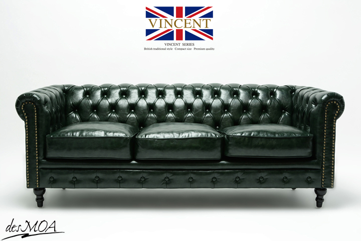 Chesterfield Couch Upholstery Sofas Classic Leather Schaffhau 3 Seater - 300