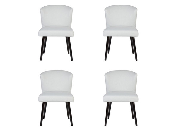 4x leather upholstery seat chairs leaning chair design lounge club armchair set new