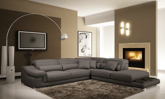 Leather Large L Shape Lounge XXL Big Multifunctional Corner Sofa