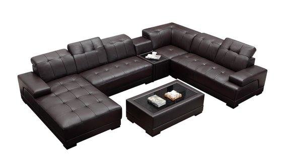 XXL Leather Big Living Room Sofa Couch Corner Sofas Couches Upholstery Set New