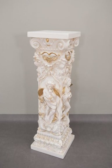 Design antique column style decorating furniture with cupids & flowers cutouts