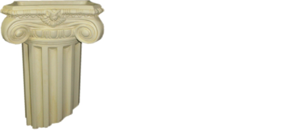 Decorative column furniture in antique roman composite order style, 28cm height, model - 6353