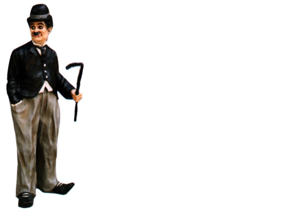 Design charlie chaplin figure statue deco-figure made of acrylic sculpture, model - 5358