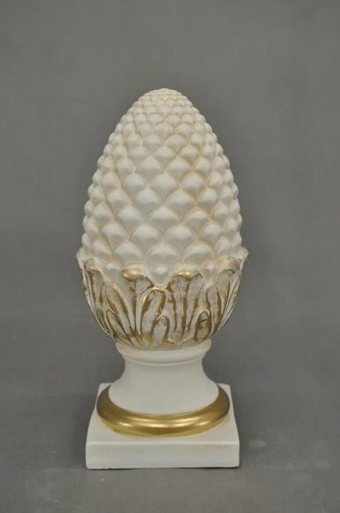 Antique roman artichoke sculpture acrylic/stucco statue deco-figure, model - PG0035 51cm