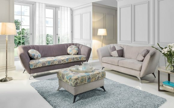 Design Poster Couch Sofa Set Seat 3+2 Seater Set Fabric Set Vittoria